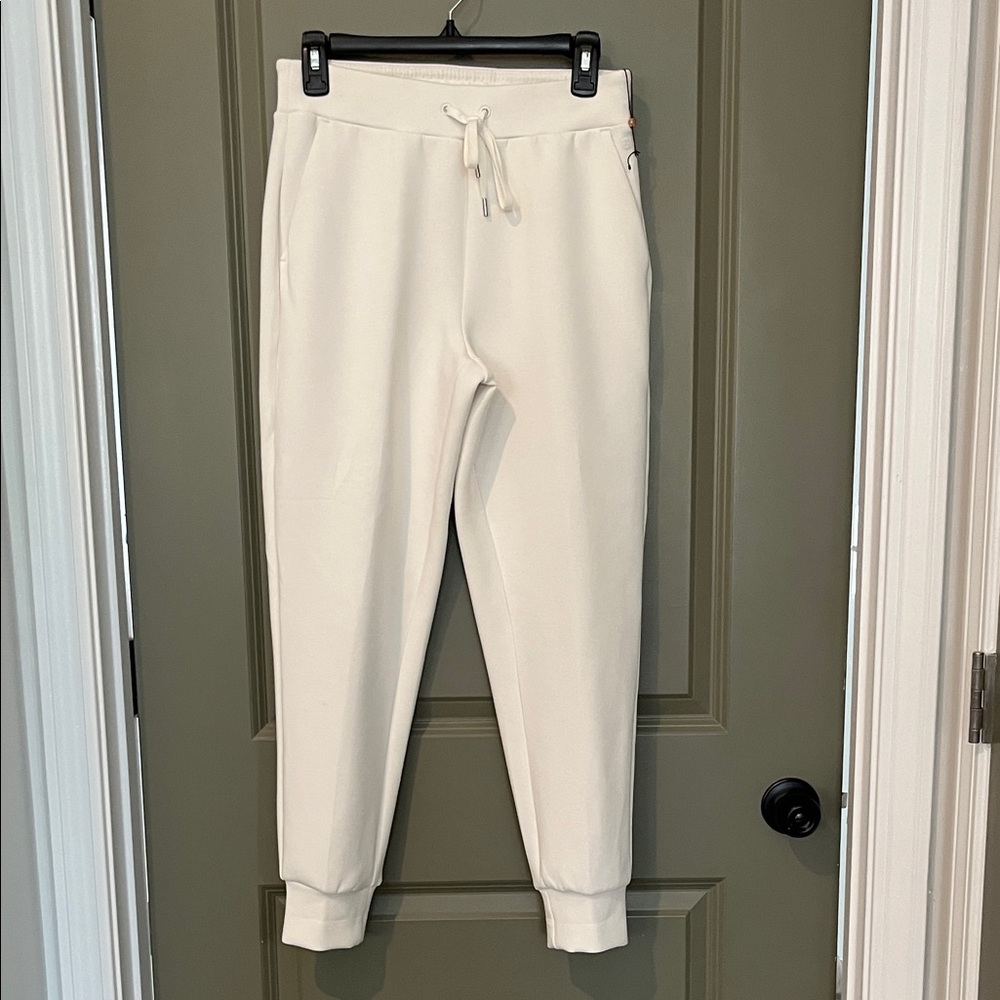 Calia soft scuba sweat pant jogger in cream size XS